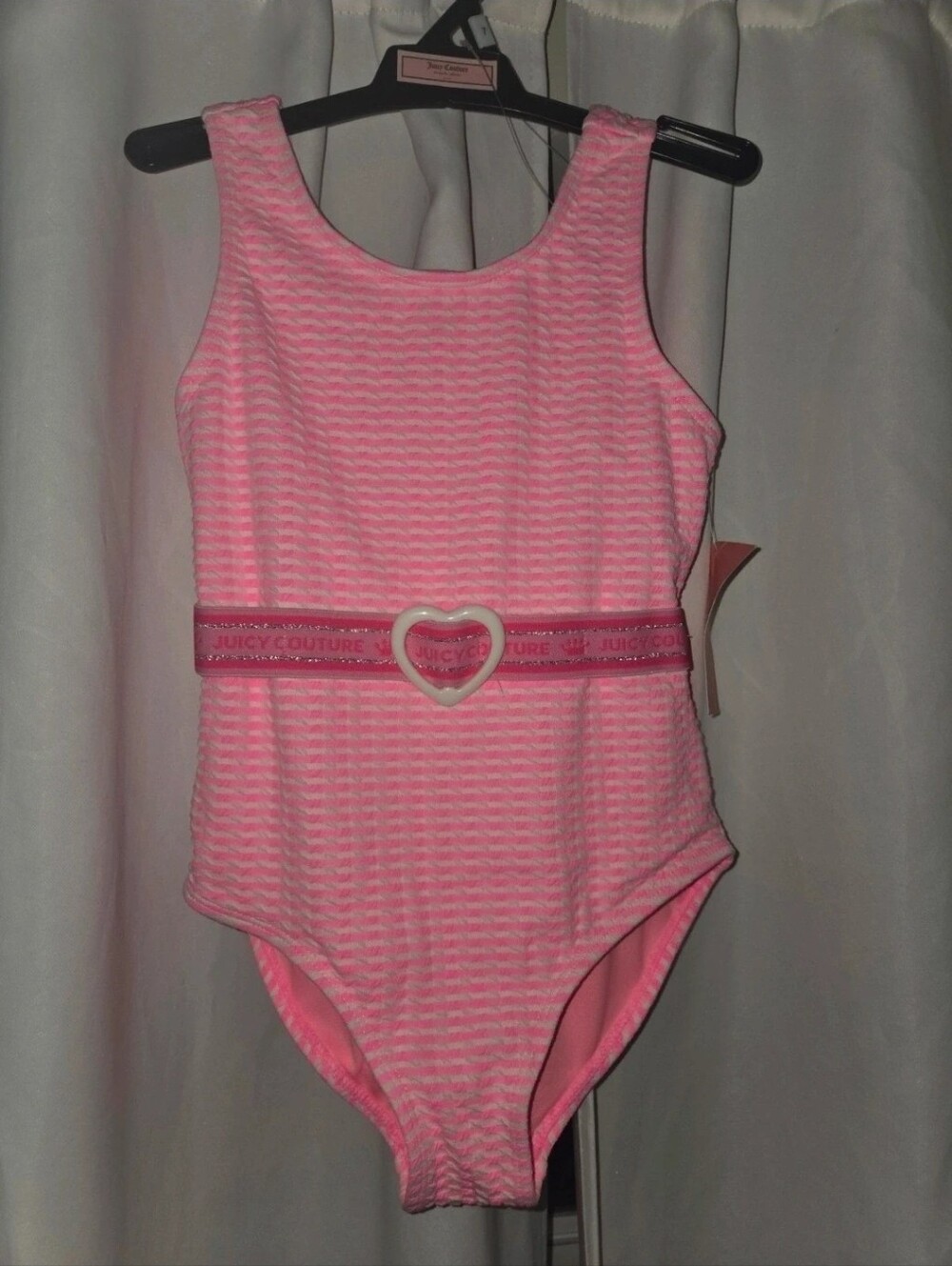 Juicy Couture Pink Striped Swimsuit